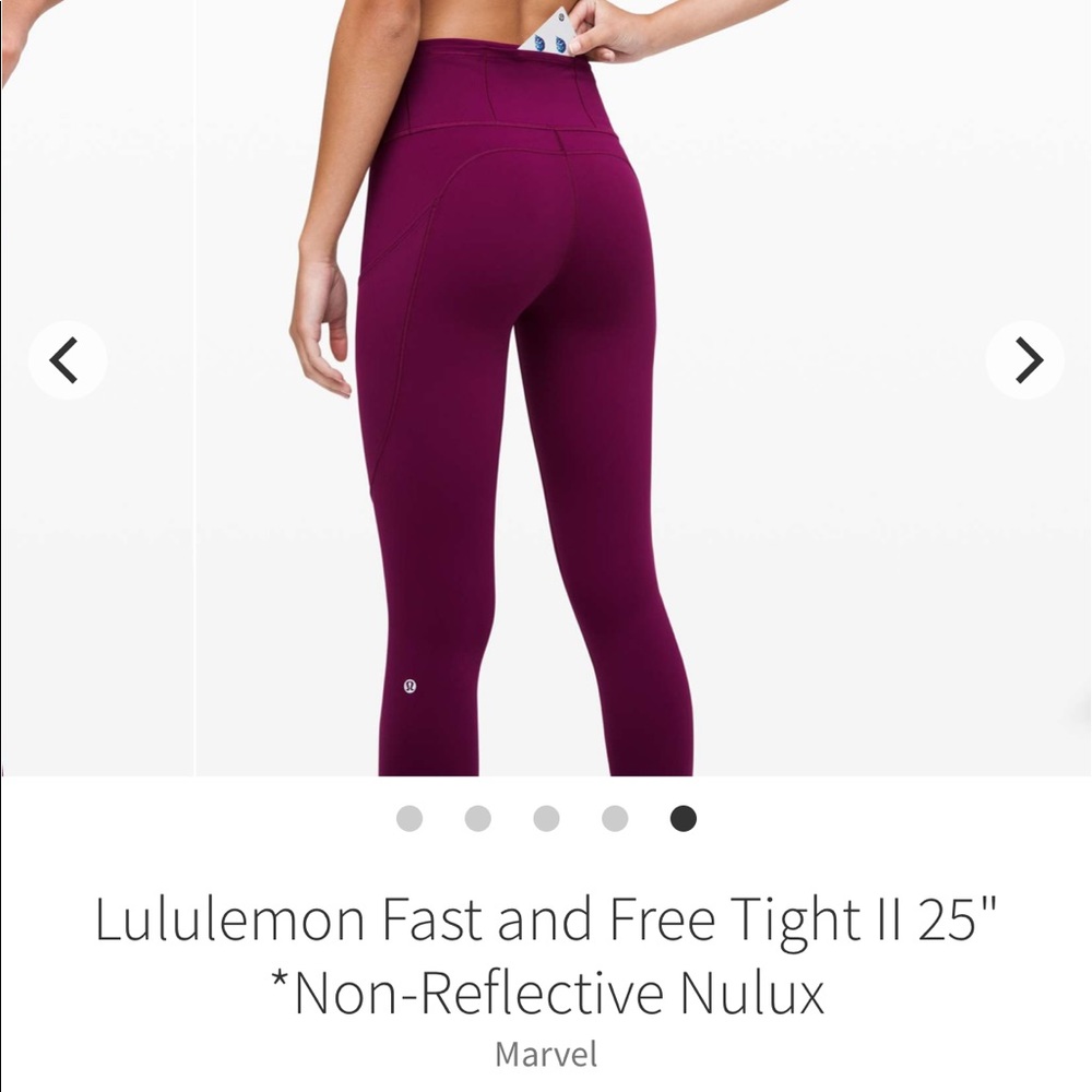 lululemon fast and free leggings